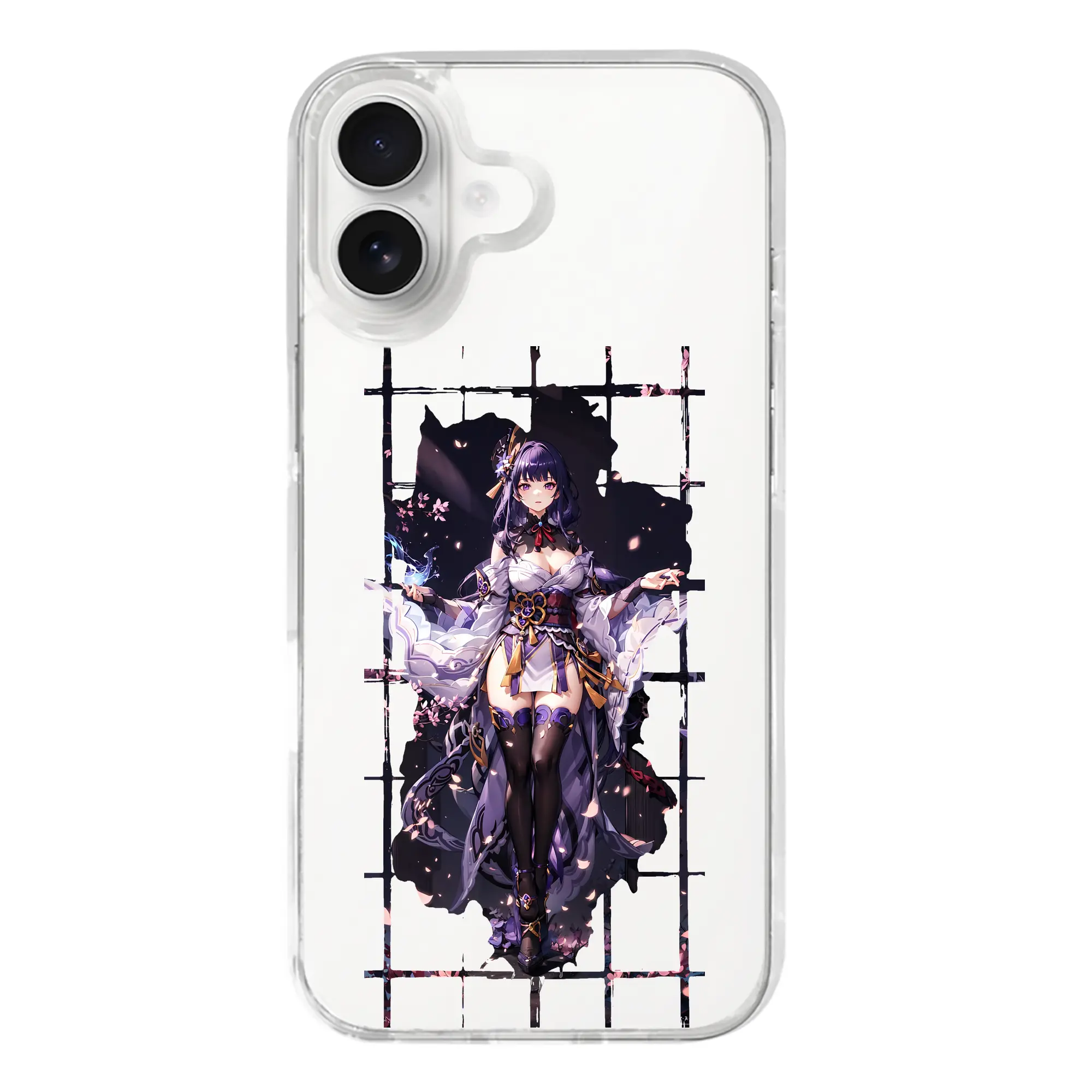 原 神 グッズ 雷電将軍 - iPhone 17シリーズ 透明スマホケース – 薄型・耐衝撃・精密フィット保護カバー